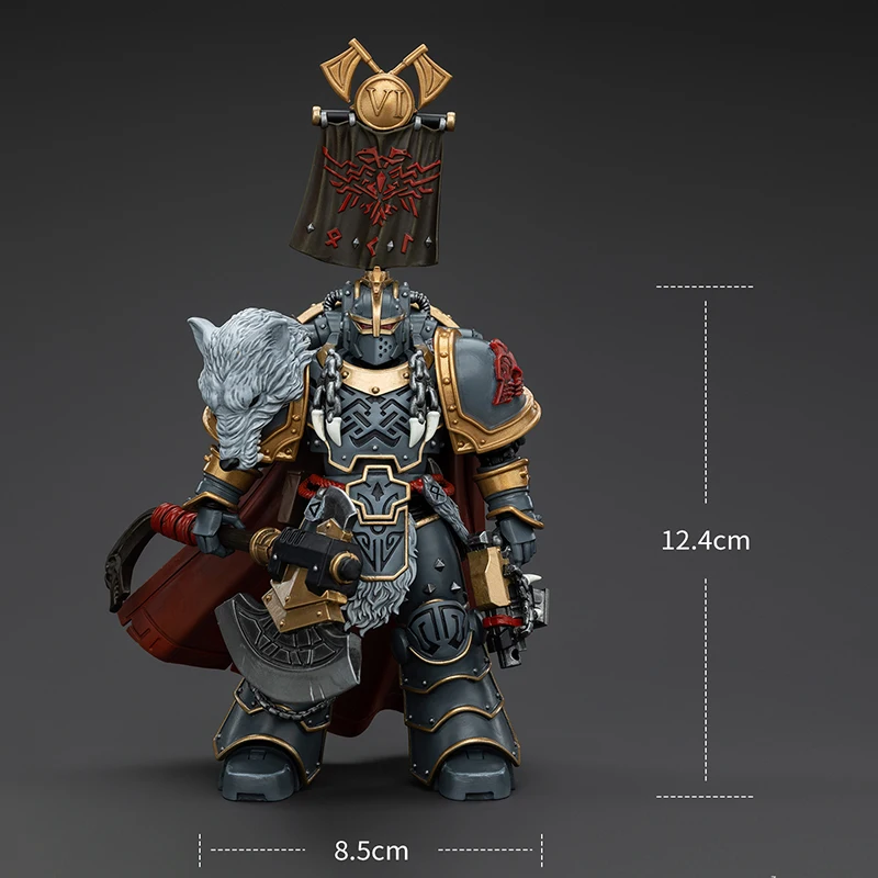 Figurki akcji JOYTOY Warhammer 30K 1/18 Legion Przezwiastów Przezwiastowiec z Mieczem Mocy i Tarczą Bojową Model Wojownika Mecha Zabawki