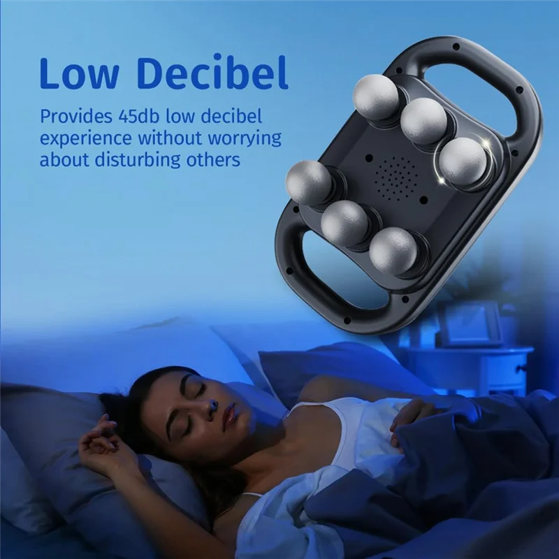 

AA20-Massage Gun Percussion Electric Massager Gun Deep Tissue 6-Head Handheld Pulse Fascia Gun Tool