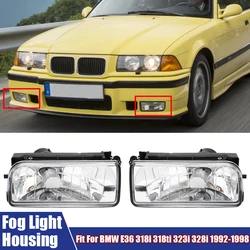 Left Right Front Fog Light Lamp Housing Without Bulb Fits For BMW E36 318i 318ti 323i 328i 1992-1998 Car Replacement Accessories