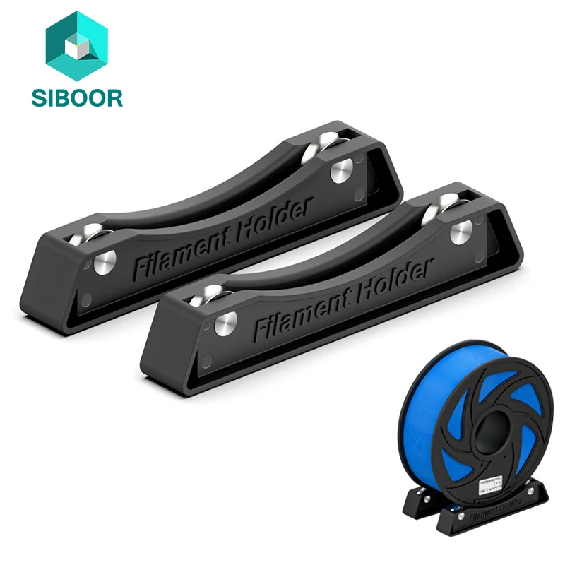 Assento fixo para carretel de filamento impressora 3d, abs, pla, petg, material de impressão, bandeja, preto