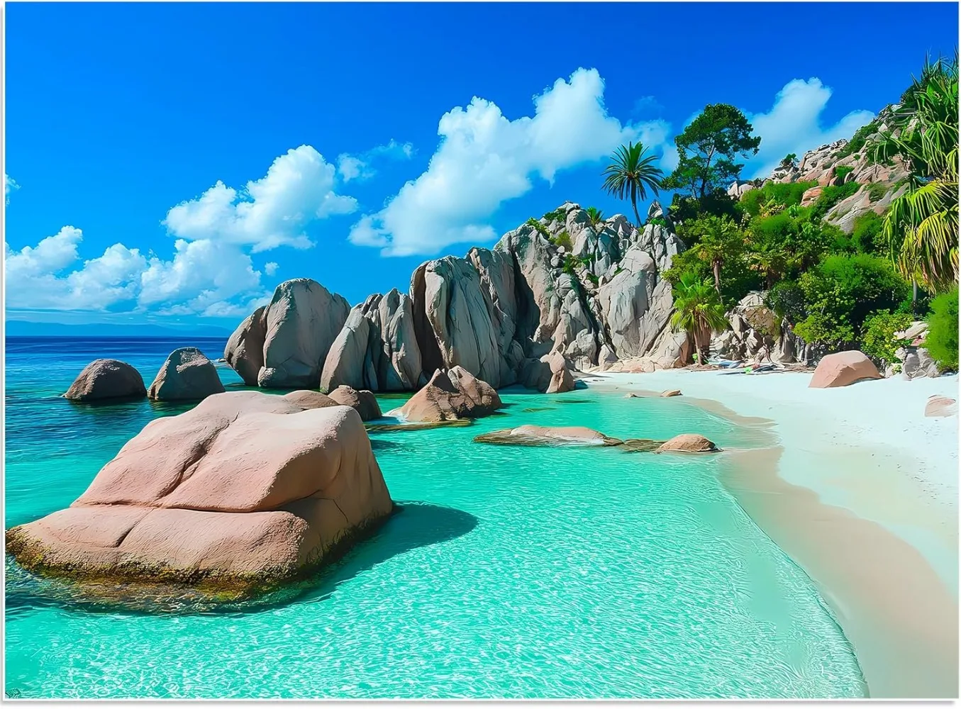 120/300/500/1000 Piece Adult Beach Jigsaw Puzzle Office Desk Game Entertainment Toy Landscape Puzzle Christmas Personalized Gift