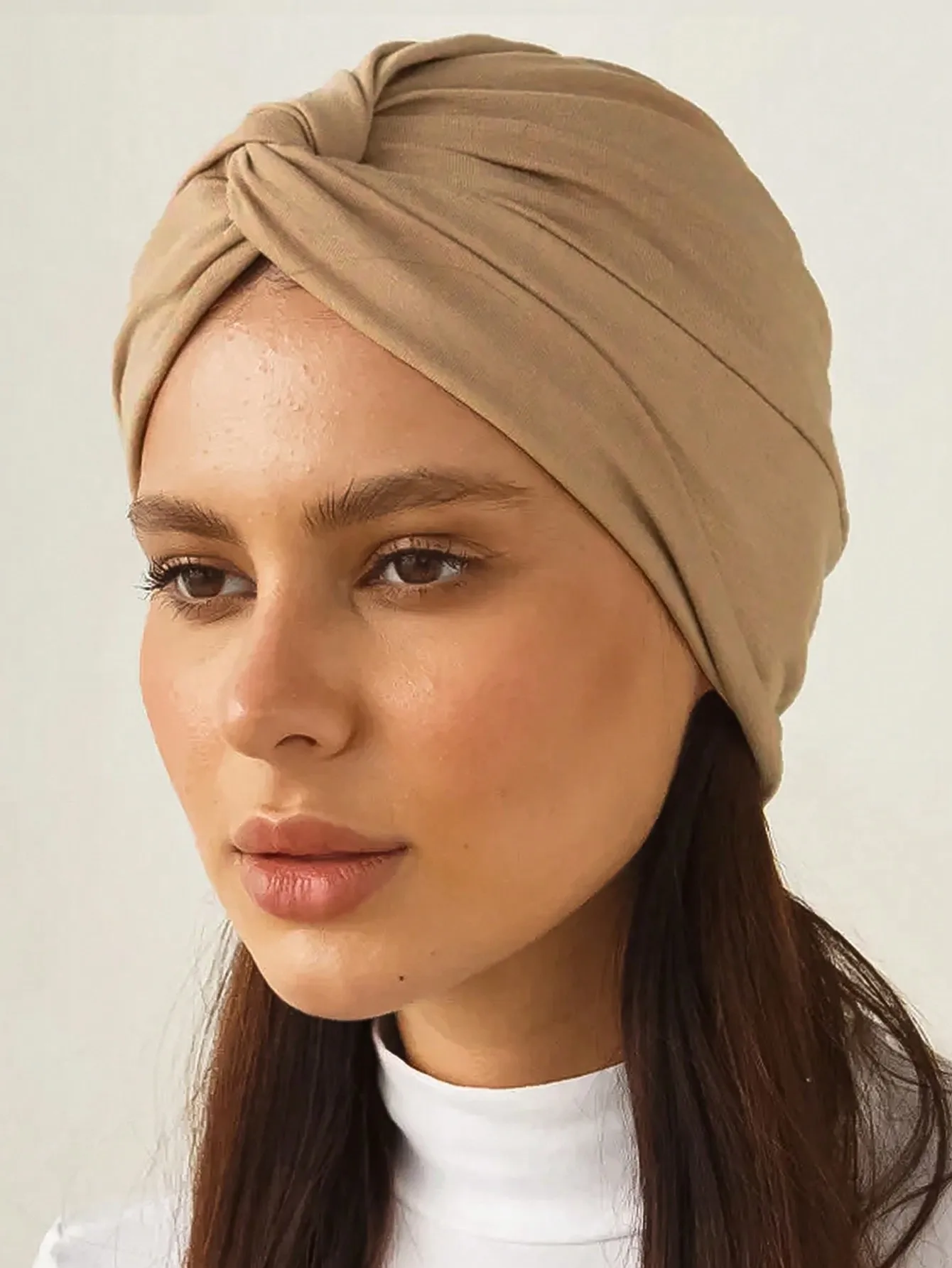 Soft Elastic Ramadan Muslim Hijab Caps Fashion Women\'s Headscarf Solid Color Hair Care  Turban Bonnet Chemotherapy Cap