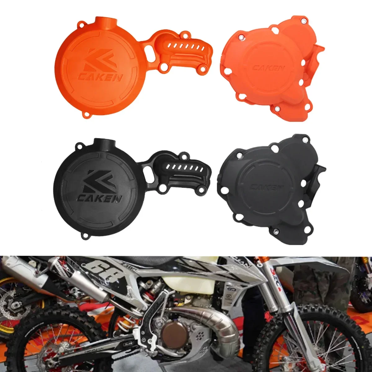 

Motorcycle Clutch Guard Ignition Water Pump Cover Protector For HENGJIAN HJMOTO HJZ300 Z300 Enduro Dirt Pit Bike