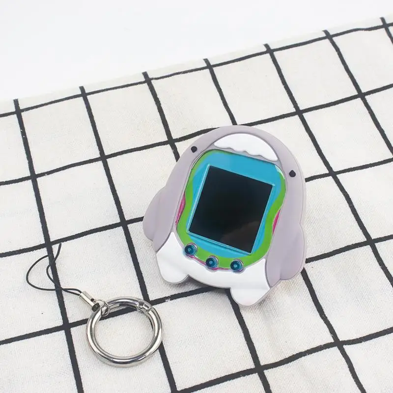 غطاء سيليكون و واقي شاشة و سلسلة ، القرش لطيف ، الكرتون استبدال الحال بالنسبة Tamagotchi Uni 2023