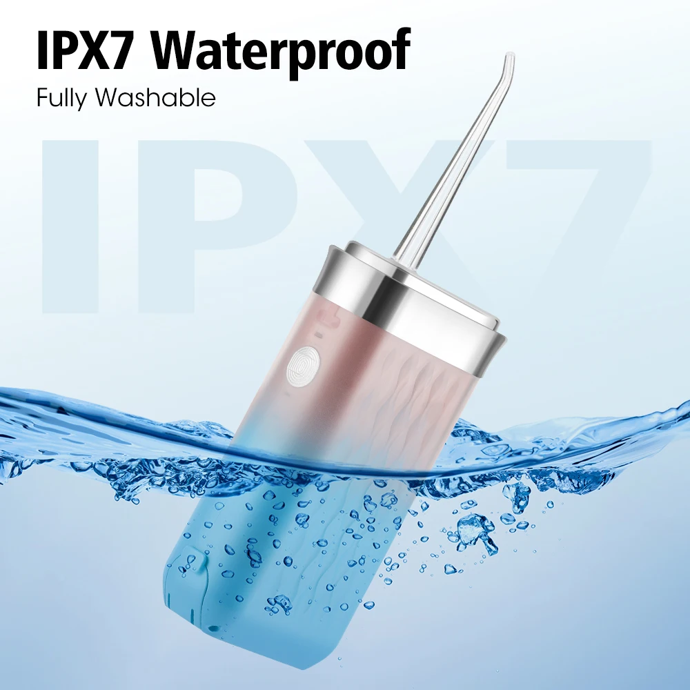 

Portable Oral Irrigator Water Flosser Teeth Cleaning Mouth Washing Machine Rechargeable Cordless Dental Water Jet For Travel