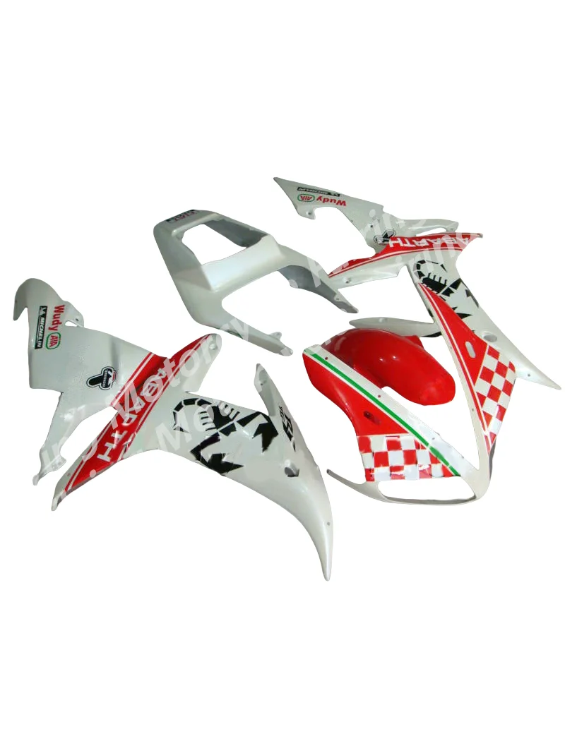 Nn-For  YZFR1 02-03 YZF1000 YZF R1 red white 02 03  YZF 1000 YZF-R1 2002 2003 Fairing NEW ABS Plastic for Yamaha