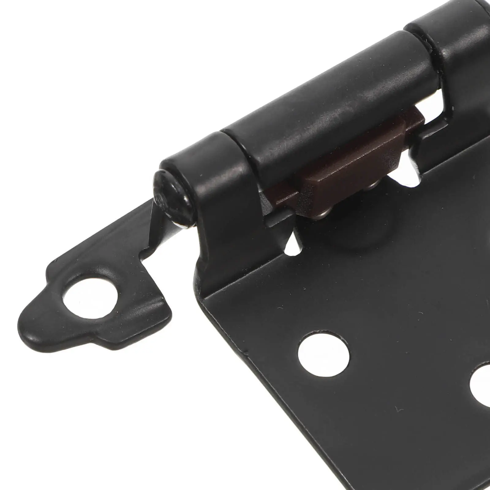 6 Pcs Automatic Kitchen Door Cabinet Hardware Hinges Black for Cabinets Brushed Nickel Bumper