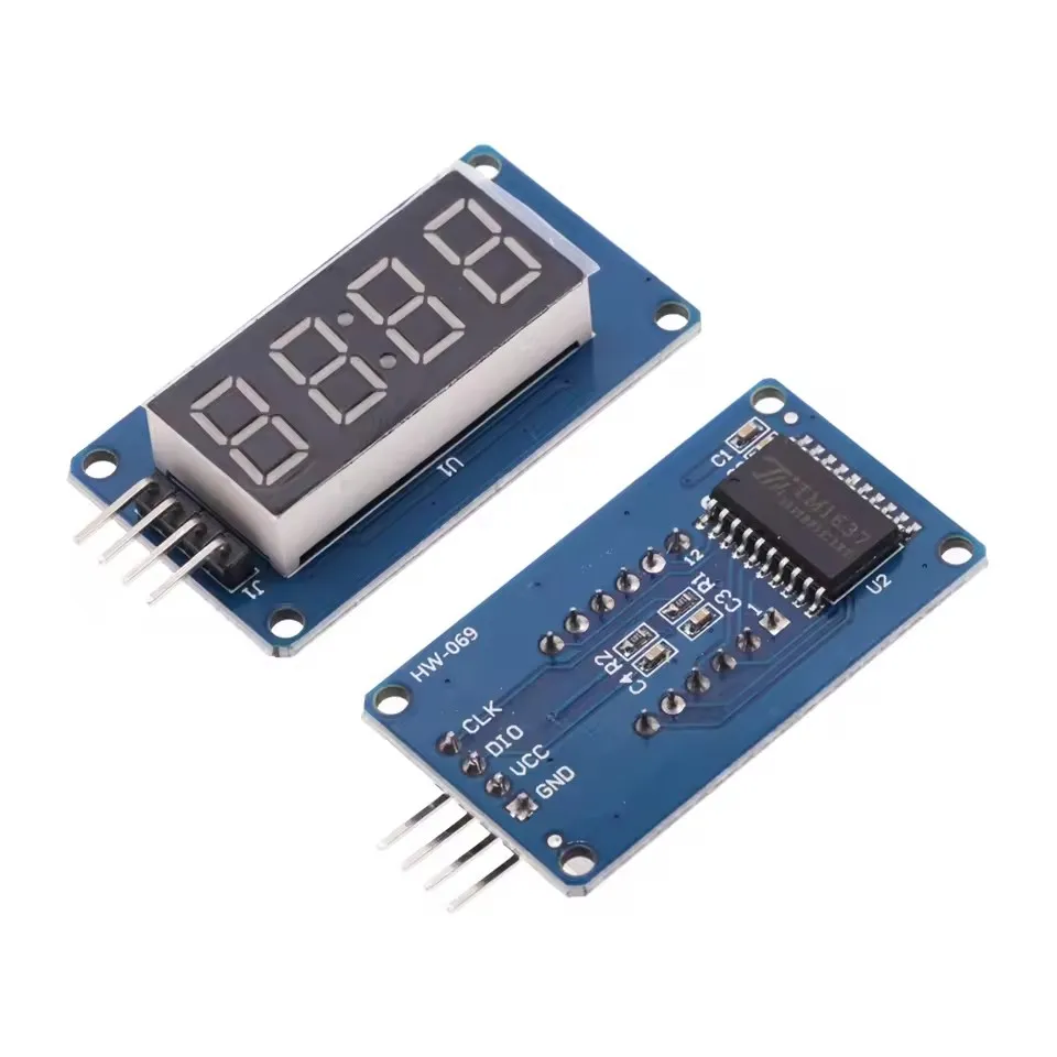 0.36 Inch 4-Digit Red 7-Segment Display TM1637 Common Anode Module 4-Wire Serial Digital Tube For Arduino Raspberry Pi
