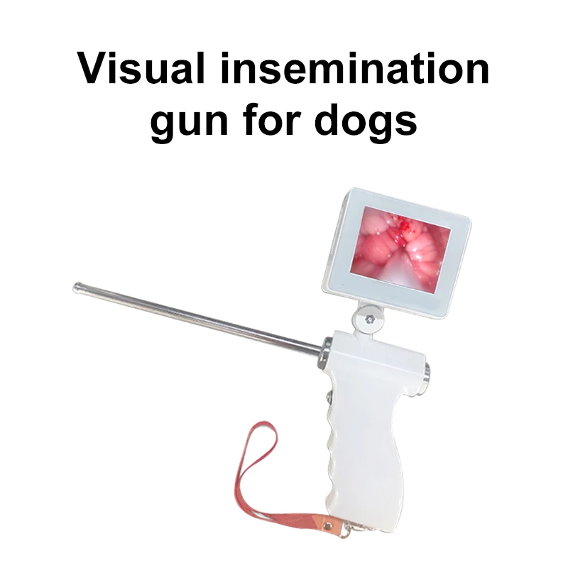 Dog Visual AI - Metal Expansion Head Insemination Device, 46 cm Probe With 20 Disposle Deferens Tubes
