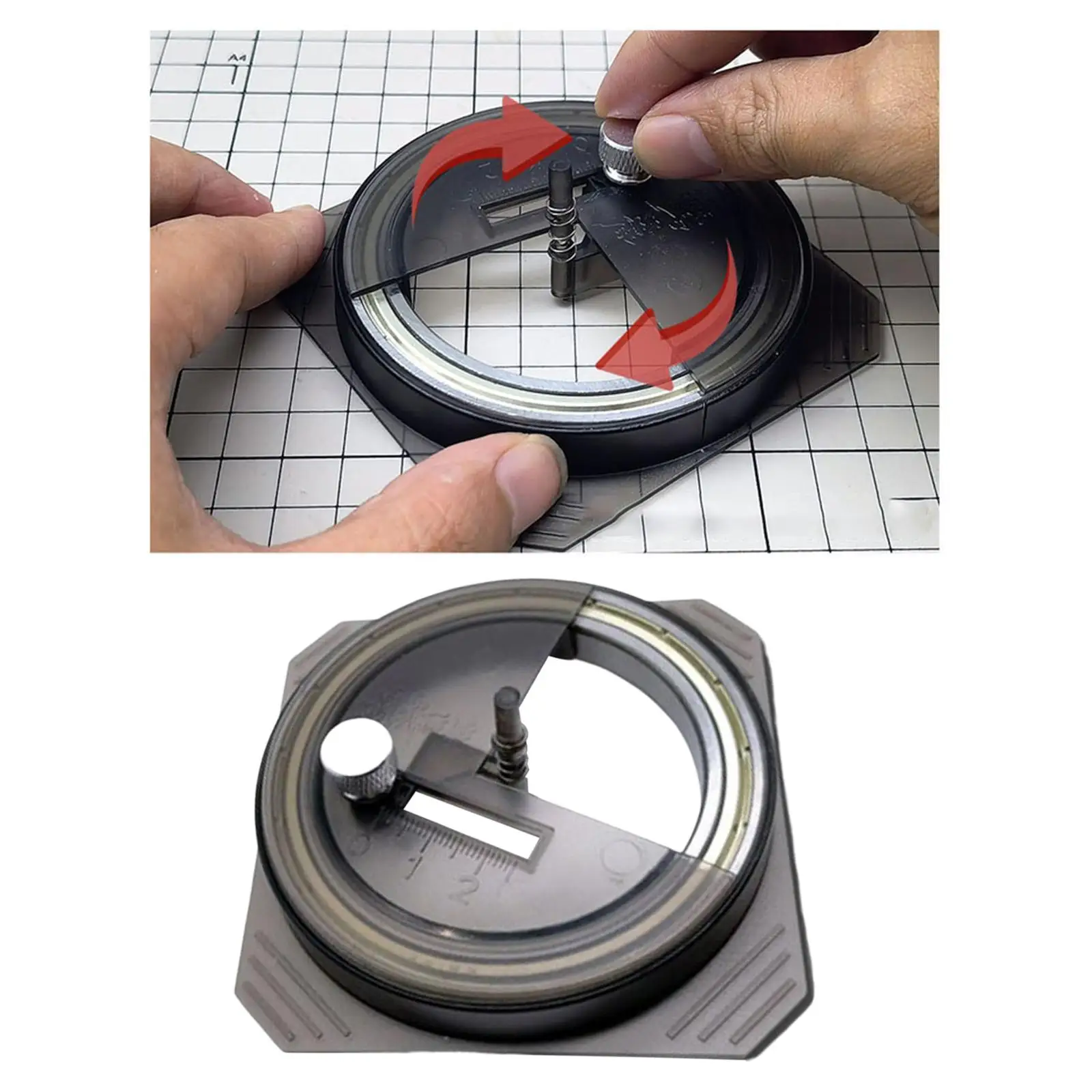 MS-075 Precision Circular Cutter Adjustment for Model 1 Round Sticker Model Making DIY Tool