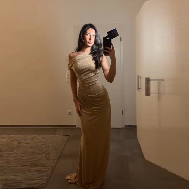 Francuska romantyczna sukienka maxi, elegancka, modna, cekinowa, dopasowana sukienka damska, jesienna, luksusowa, błyszcząca, skromna, vintage, na imprezę.