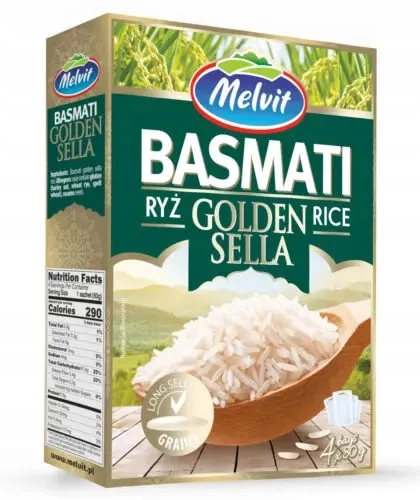 Melvit Ryż Basmati Golden Sella 80 gx4