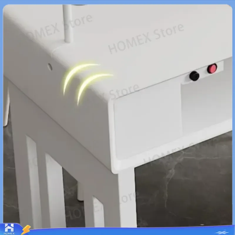 Professional LED Nail Manicure Table Salon Desk with Light Beauty Equipment Furniture for Nail Stylist Technician Station