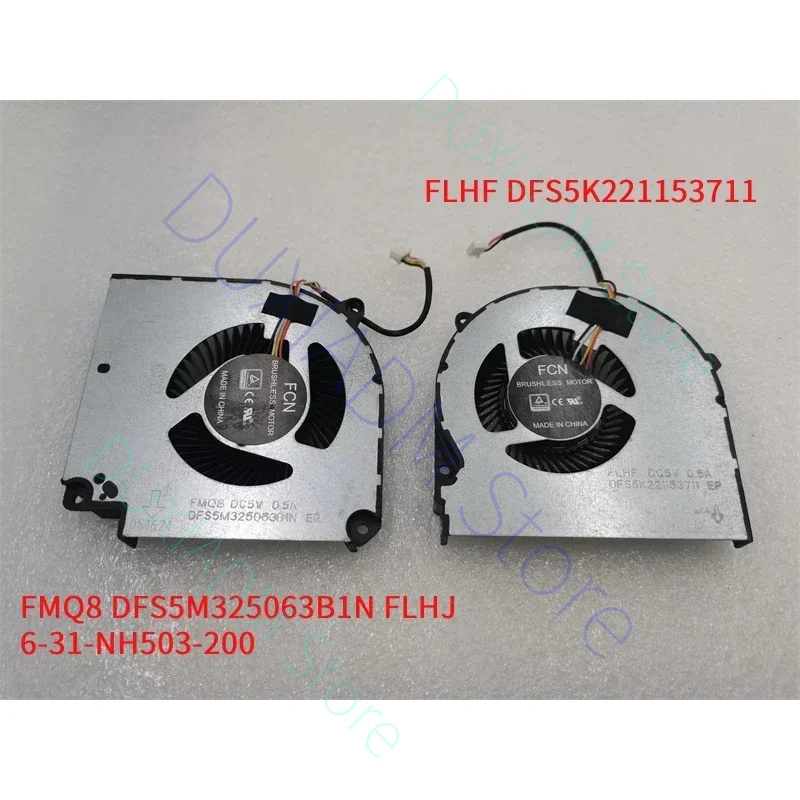 

Вентилятор-кулер для CLEVO NH50ED FP15 DFS5K22B15673U FLHF DFS5K 221153711 FMQ8 DFS5M 325063 B1N FLHJ 6-31-NH503-200 6-31-HN503-20