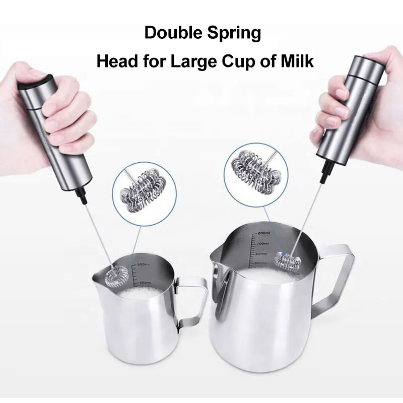 전기 우유 프로더 주방 음료 Foamer 믹서 스털러 커피 카푸치노 크리머 whisk Frothy Blend Egg Beater