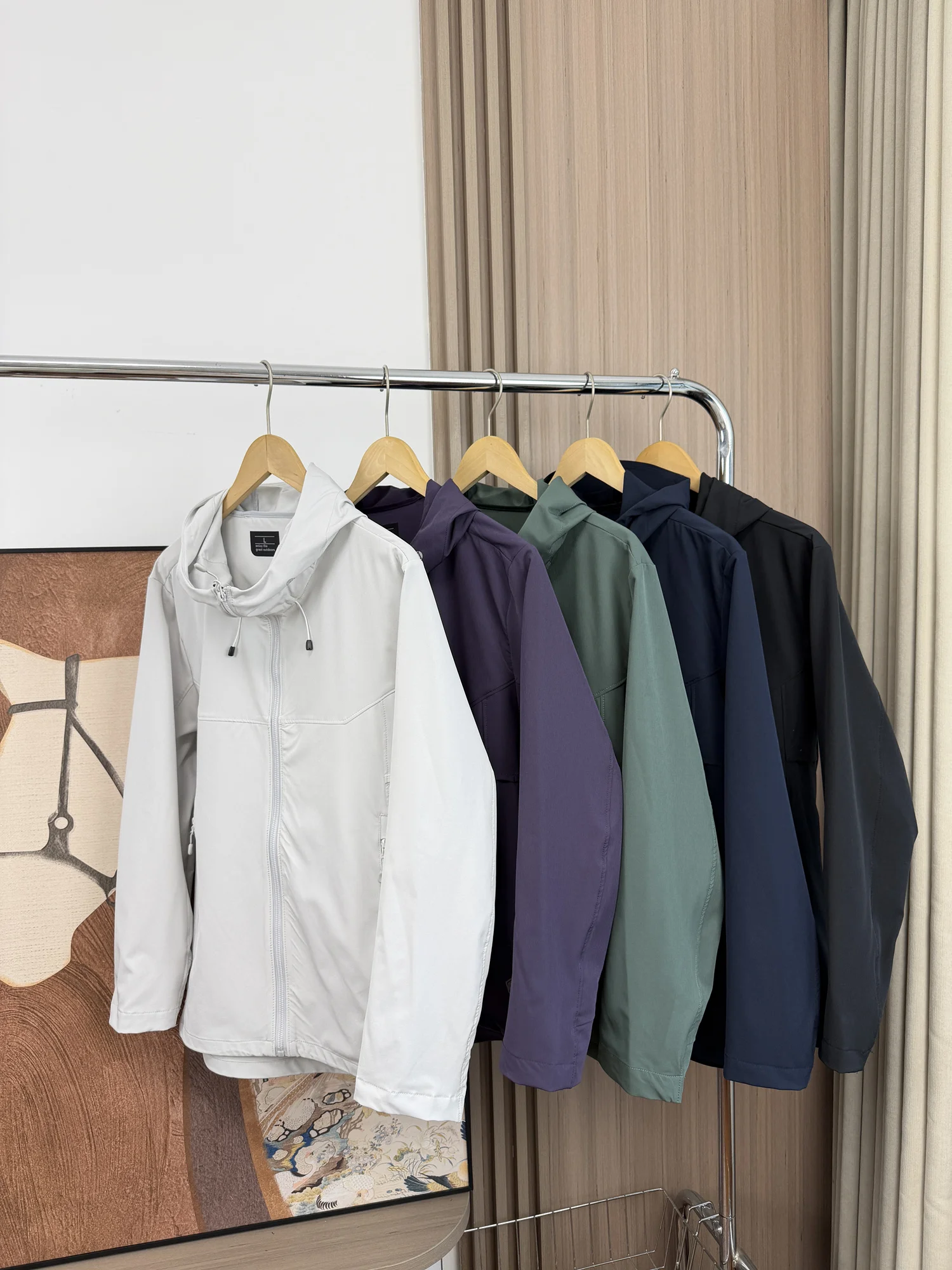 Couple's Style Breathable Light Weight Spring Summer Hooded Quick Dry Sun Protection Jacket Comfortable Skin-friendly Men's J...
