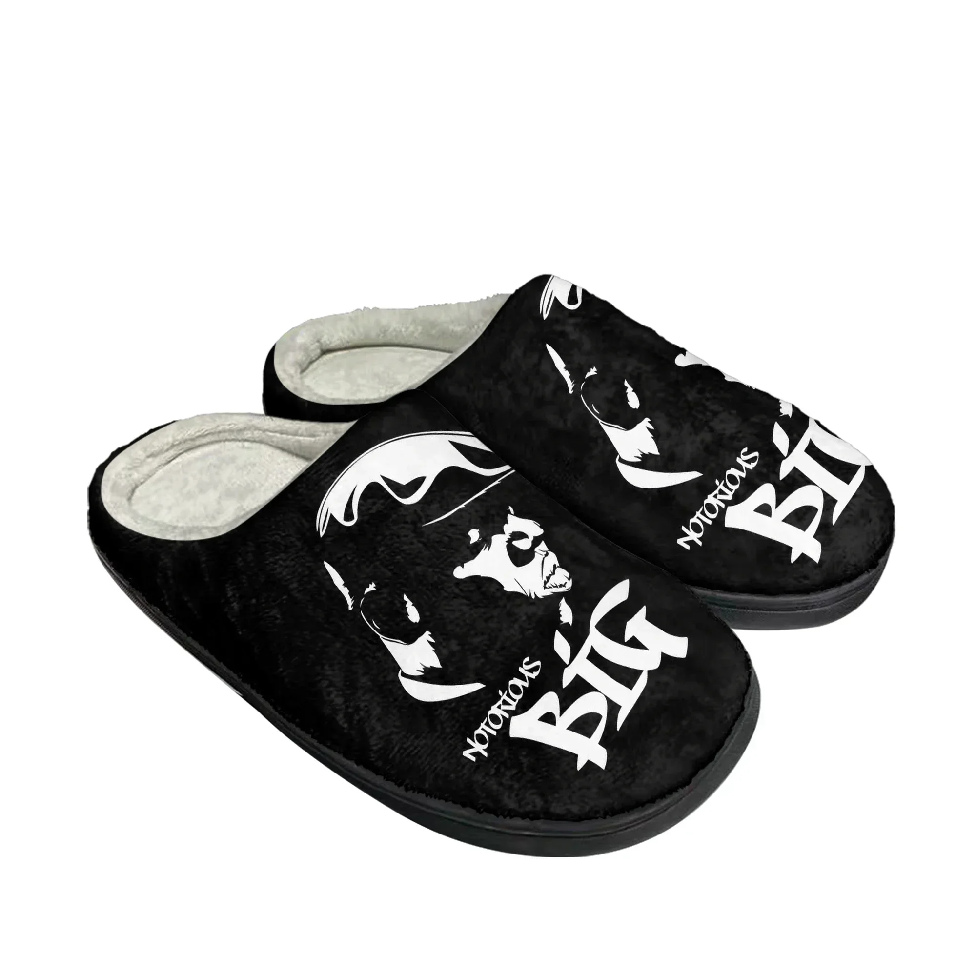 The Notorious Big Biggie Smalls Home Cotton Slippers Mens Women Plush Bedroom Casual Keep Warm Shoes Thermal Slipper Custom Shoe