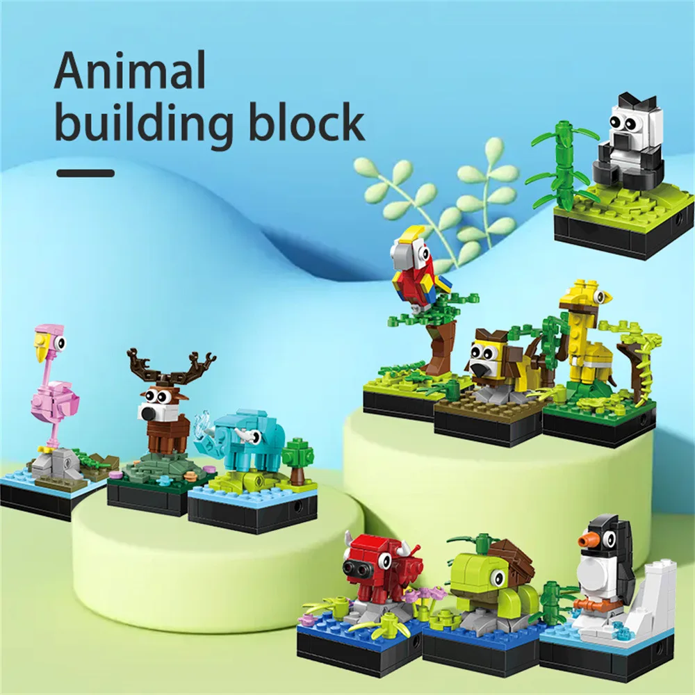 

Когнитивное обучение STEM, блоки в стиле Lego, совместимые с животными, сборка мелких частиц, пространственное мышление, практические навыки