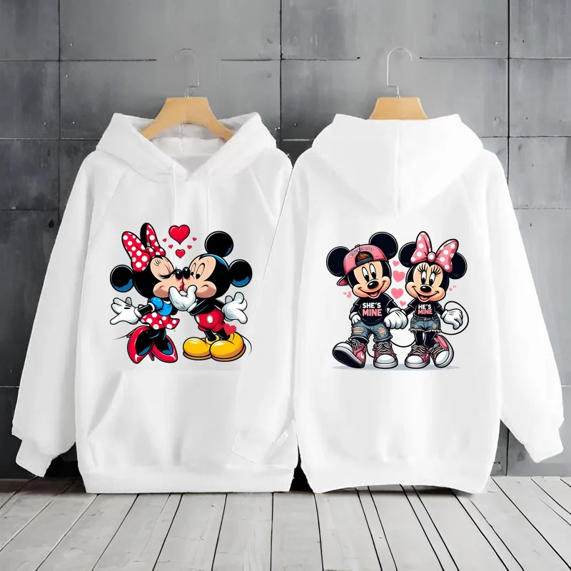 Mickey Minnie Mouse Hoodie Woman Clothing Y2k Clothes Long Sleeve Women\'s Sweatshirts Disney Hoodies Woman Clothing Casual Top