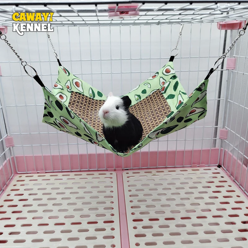 1 PC Random Color Summer Cooling Hamster Hammock Hanging Beds House for Small Animal Chinchillas Nests Pets Supplies D9211