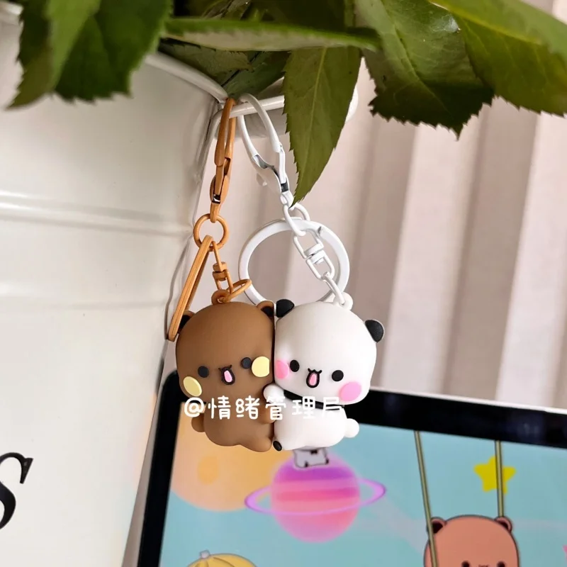 

Hot Panda Bubu And Yier Magnetic Hug Keychain Cartoon Panda Bubu And Dudu Magnetic Pendant Keychain Backpack Pendant Keychain