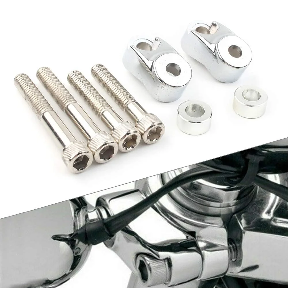 

Front Turn Signal Relocation Kit 39mm-49mm Forks Tubes For Harley Sportster XL 883 1200 Dyna Glide FXR FXD Forty-Eight