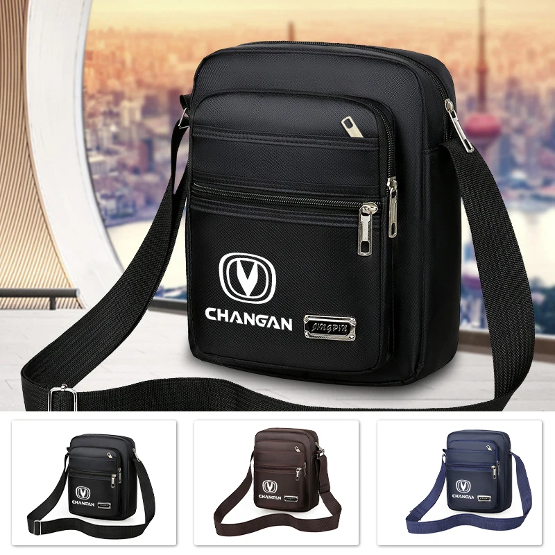 Fashion Men Fanny Bag Male Messenger Bags Travel Cars Accessories For Changan CS75 CS35 CS15 CS95 RAETON CX70 CS55 EADO CX20 CS1