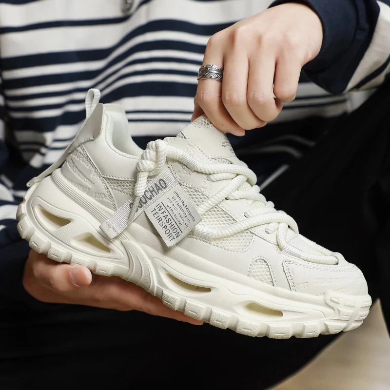 

Shoes for Men Mesh Breathable Platform Sneakers Light Luxury High-end Casual Men Shoes Trend Comfort Men Shoes Кроссовки Мужские