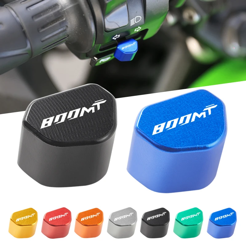 Para cfmoto cf moto 800nk nk800 800mt mt800 800 mt 800 acessórios de alumínio cnc botão da motocicleta sinal volta interruptor chave tampa