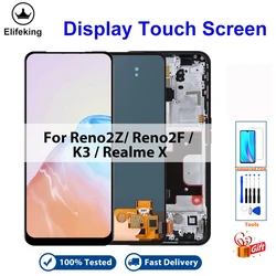 LCD para OPPO Reno2 Z /Reno 2F pantalla LCD MONTAJE DE digitalizador con pantalla táctil para Oppo Realme X K3 LCD Reno2 F reemplazo de la pantalla