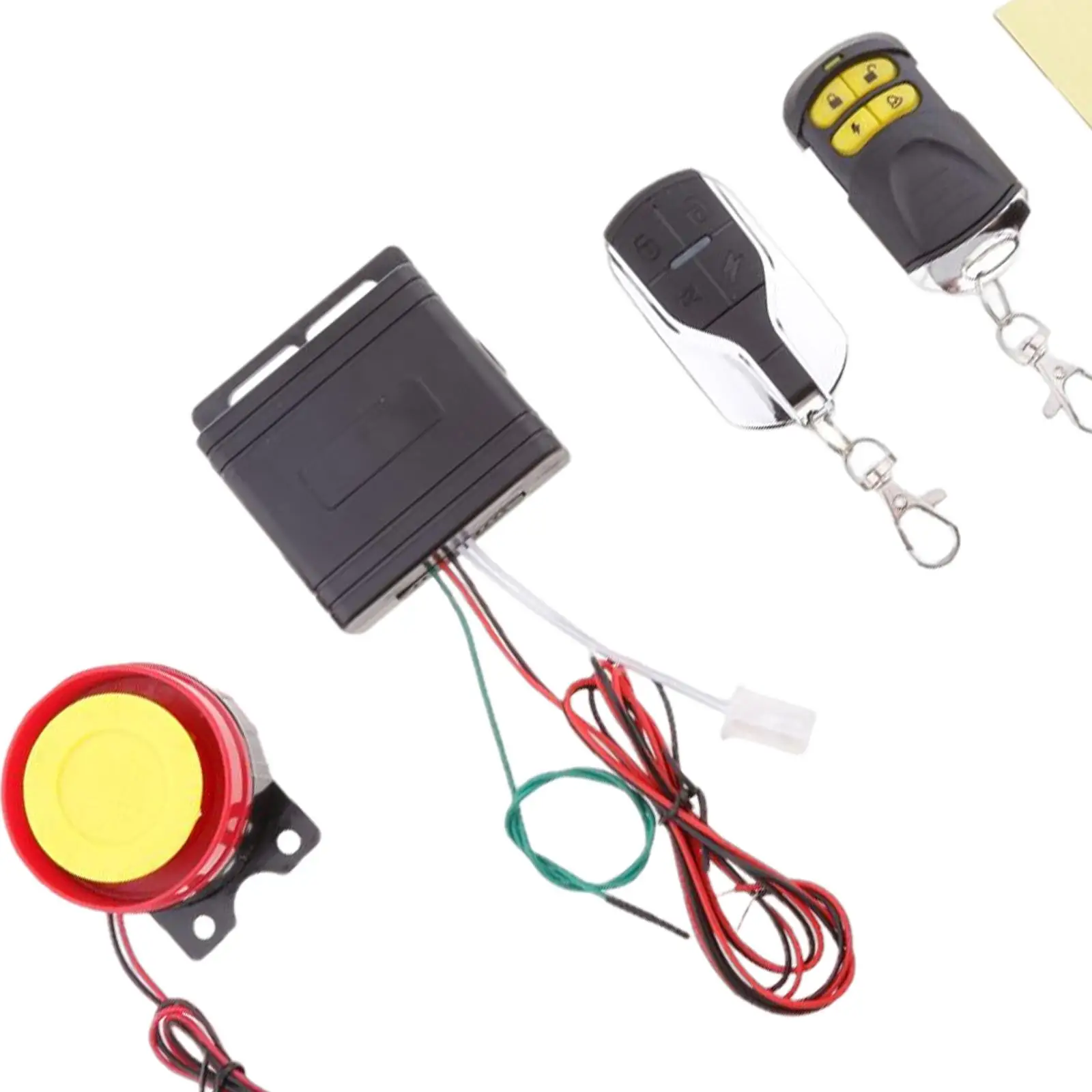 

Alarm Security System 125db Siren Remote Arming Disarming Safety Locking Device for Motorcycle 12V Battery