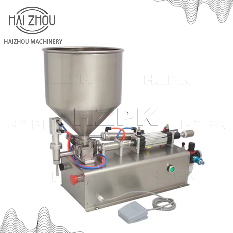 Small volume paste filling machine HZPK food grade stainless steel 304 packaging 3-20ml suitable for ketchup, honey, cream, sham