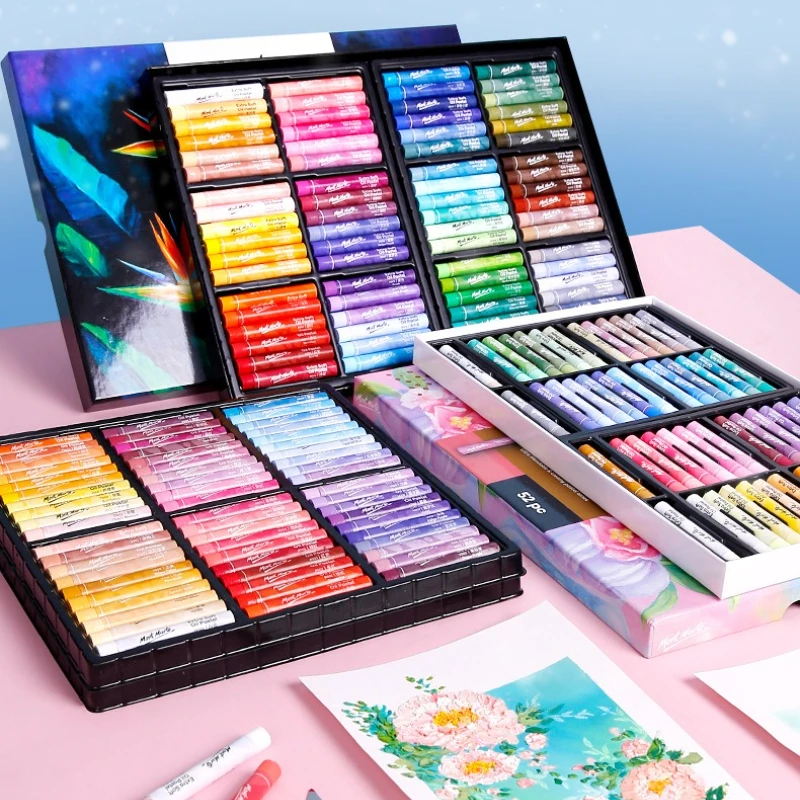 

24/36/48 Color Super Soft Oil Pastel Crayon Set Soft Texture Strong Coverage for Sketch Decorative Painting Children Students