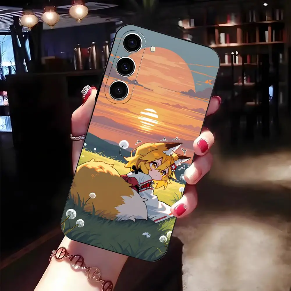 Die hilfreiche Fuchs-Senko-San-Handyhülle für Samsung S26 S25 Edge S24 S23 S22 Ultra Plus Fe A57 A37 A17 A27 5G Silikonhülle