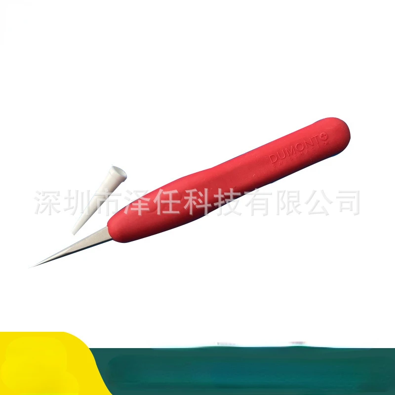 Dumont Tweezers 0304-3SAESD-ET1 Red Rubber Anti Static Pointed Microelectronic Assembly Tweezers Tools  I2c I6