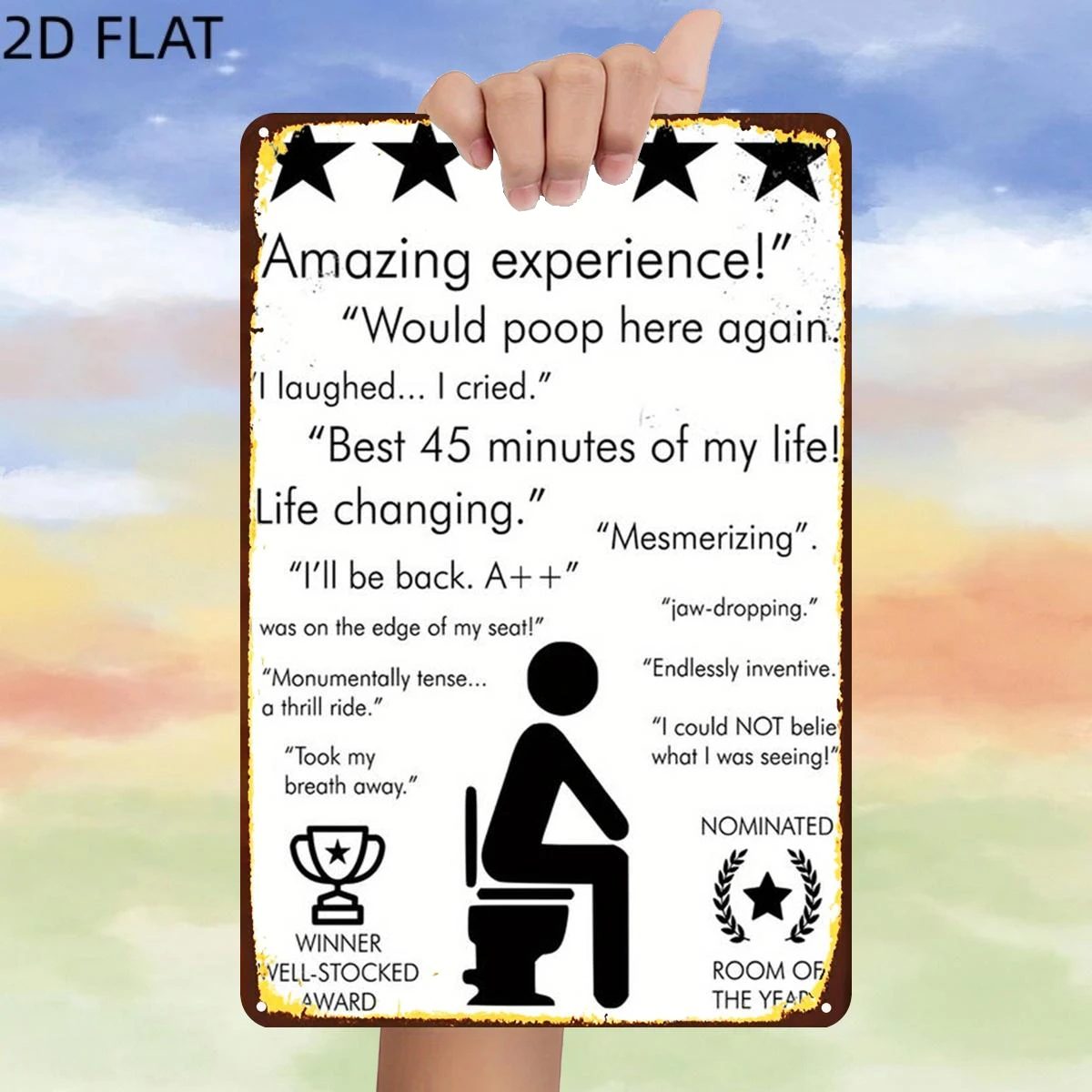 2D Flat, 1pc, Retro 
