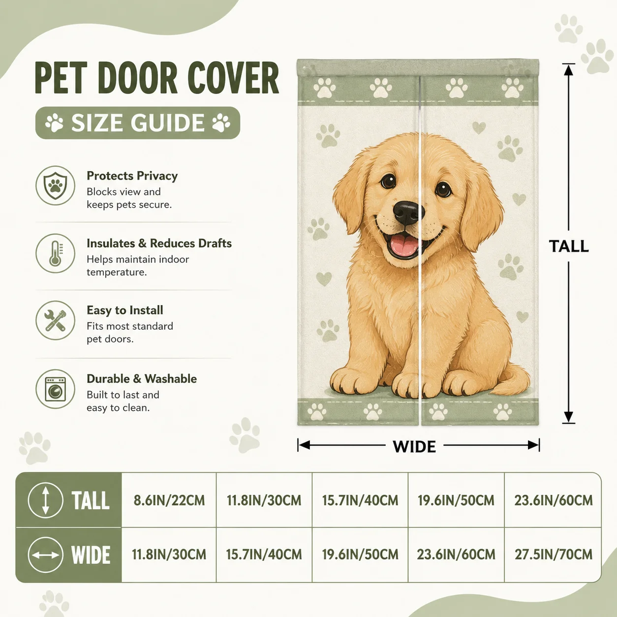 Custom Pet Door Cover Personalized Pet Door Curtain 600D Oxford Fabric Windproof Warm Double Opening Indoor Pet Entrance Decor