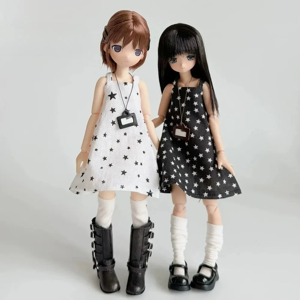 Handgefertigtes Damen-Trägerkleid mit Spitzenbesatz, Puppenkleidung für OB22 Blyth Körper, Spielzeug-Actionfiguren Zubehör – Detail 15
