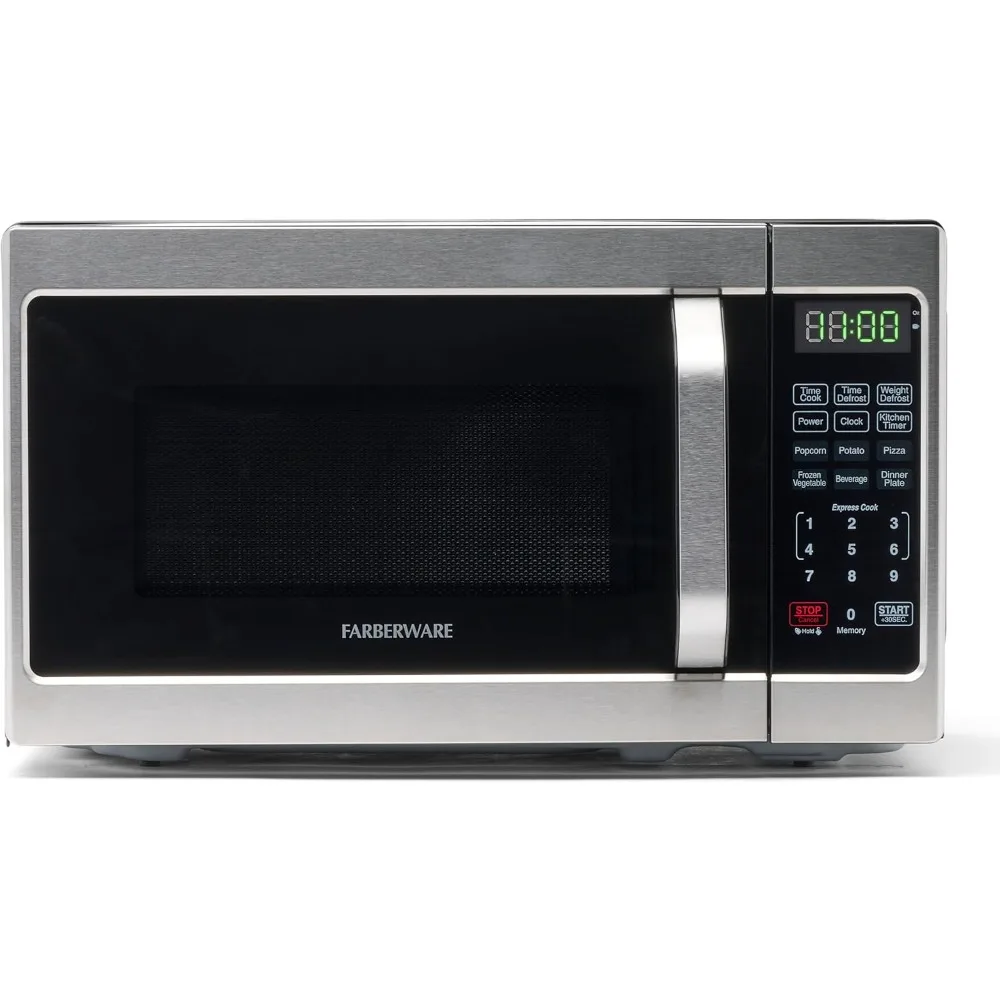 

Countertop Microwave 700 Watts, 0.7 Cu. Ft. Microwave Oven With LED Lighting and Child Lock Perfect for Apartments and Dorms