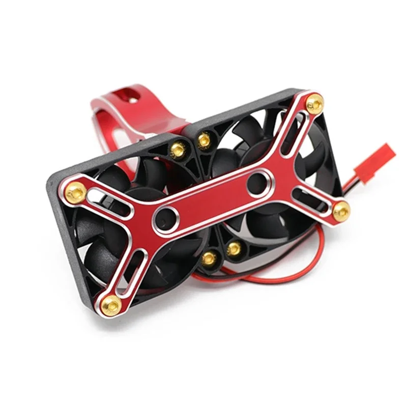 4985 1717 Borstelloze Motor Koellichaam Dubbele Koelventilator Heatsink Voor 1/5 Traxxas X-MAXX 1/5 Arrma Kraton Rc Truck Auto Upgrade-Onderdelen