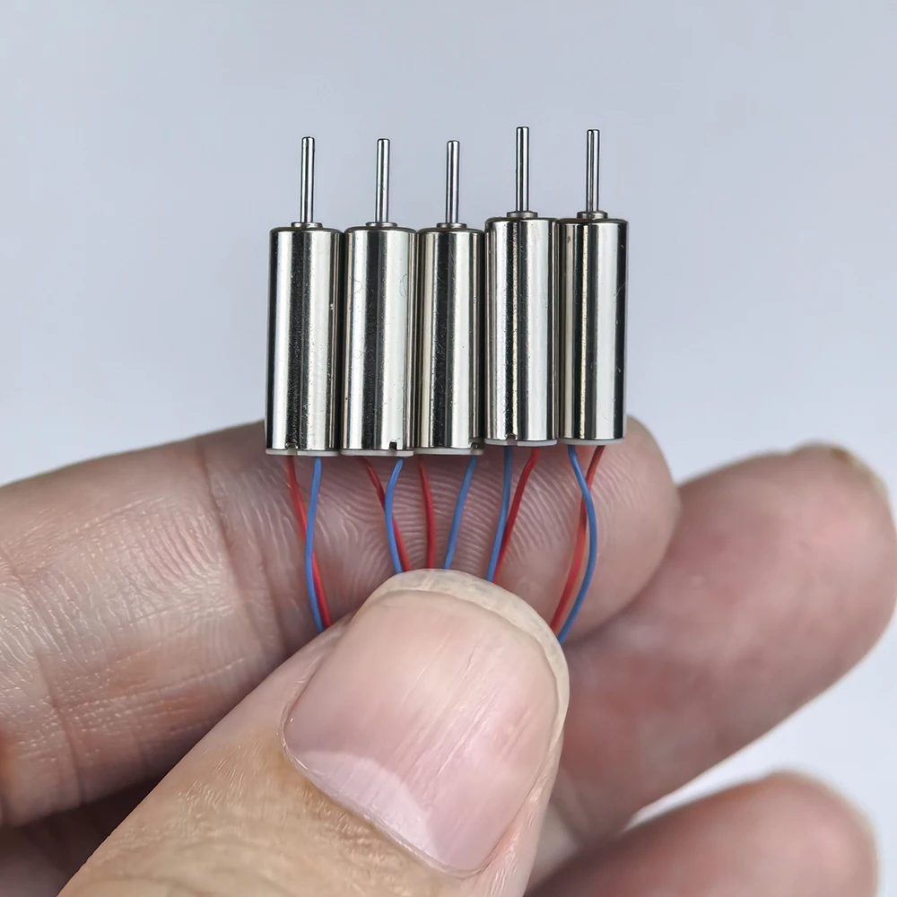 5pcs 412 Tiny 4mm DC 3V 3.7V 65000RPM High Speed Coreless Motor 0.7mm Shaft For RC Toy Model Drone