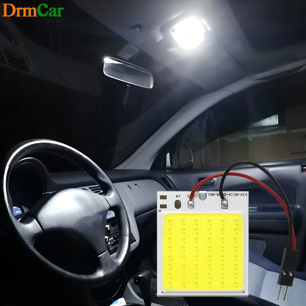

1/2/4/8/10pcs T10 W5W Auto Interior Reading Light 16/24/36/48SMD COB Car Dome Festoon Map Door Led Trunk Lamp Clearance Bulb 12V