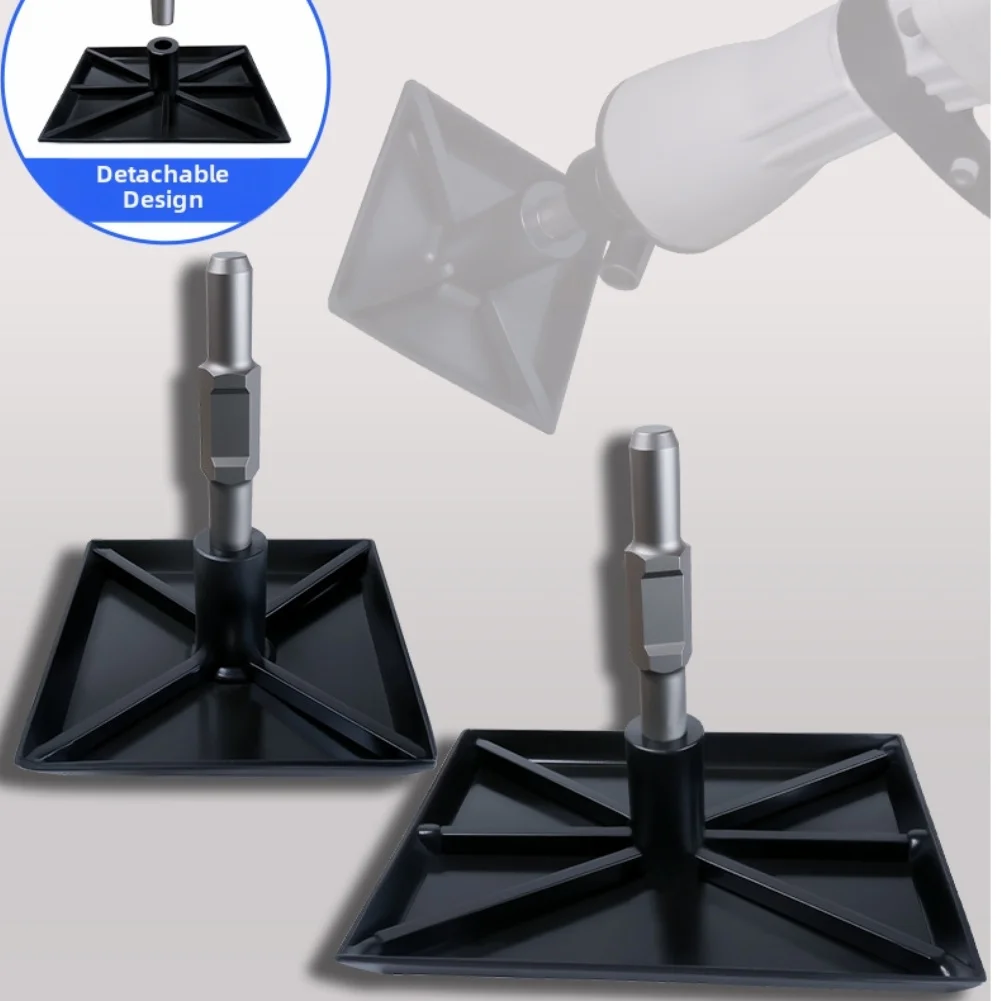 1pc Lightweight Ramming Plate Hammer Compactor Plate Tamper Rammer Plate Paving Stones Snoring Tablet Tree Transplanting Tool
