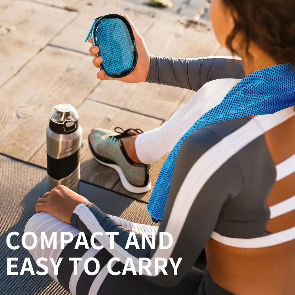 Durable Polyester Cooling Towel Silica Gel Quick Dry Cold Towel Microfiber Absorbent Fitness Towel Summer