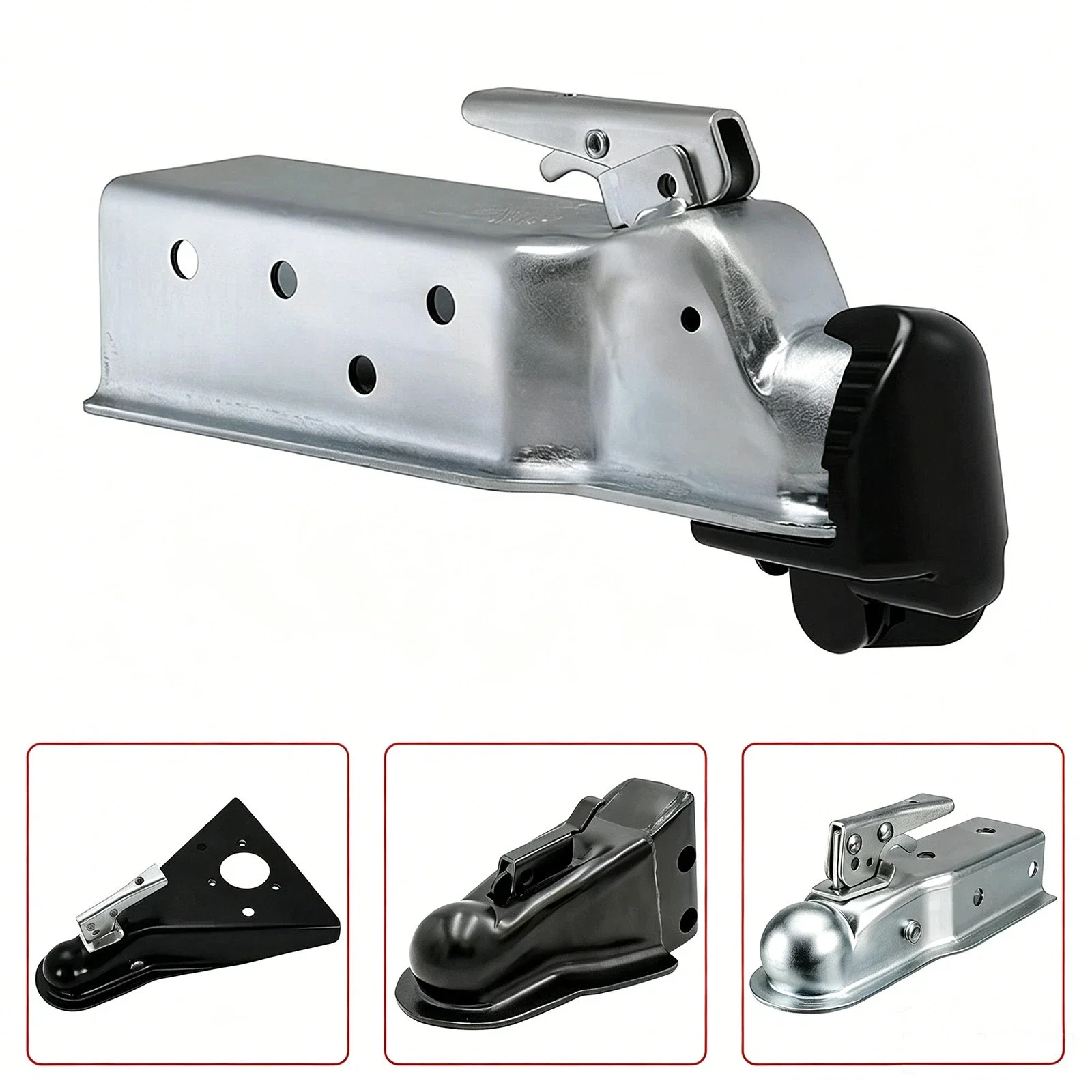 RV Trailer Hitch For Towing Car Towing Bars Connector Lock Trailer Connector Lock Set Caravan Trailer Couplings & Accessories