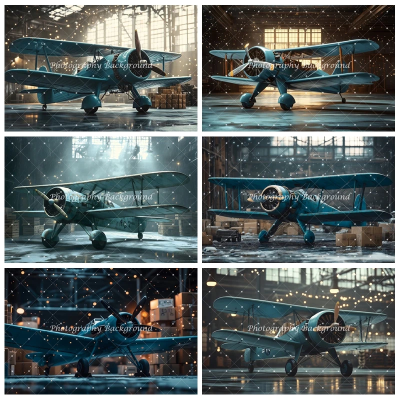 

Retro Airplane Photography Backdrop Airplane Adventure Holiday Travel Kids Boys Birthday Party Decors Background Photo Studio