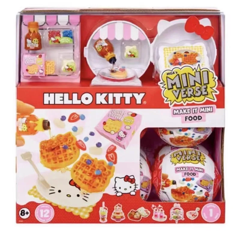 New minitse Hello Kitty Make It Mini Food Series Zuru Mini Brands Hello Kitty Model da collezione Cute Doll regalo di compleanno