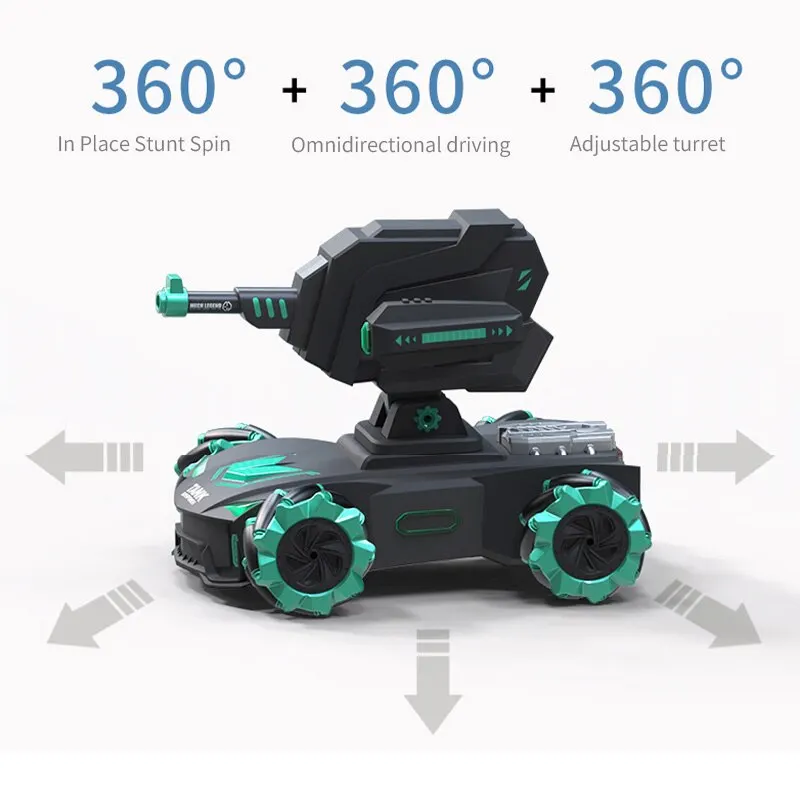 Jouet tout-terrain Mech pour enfants, peut lancer une bombe à eau, voiture télécommandée, geste, induction, bataille, précieuse, quatre roues motrices, garçon