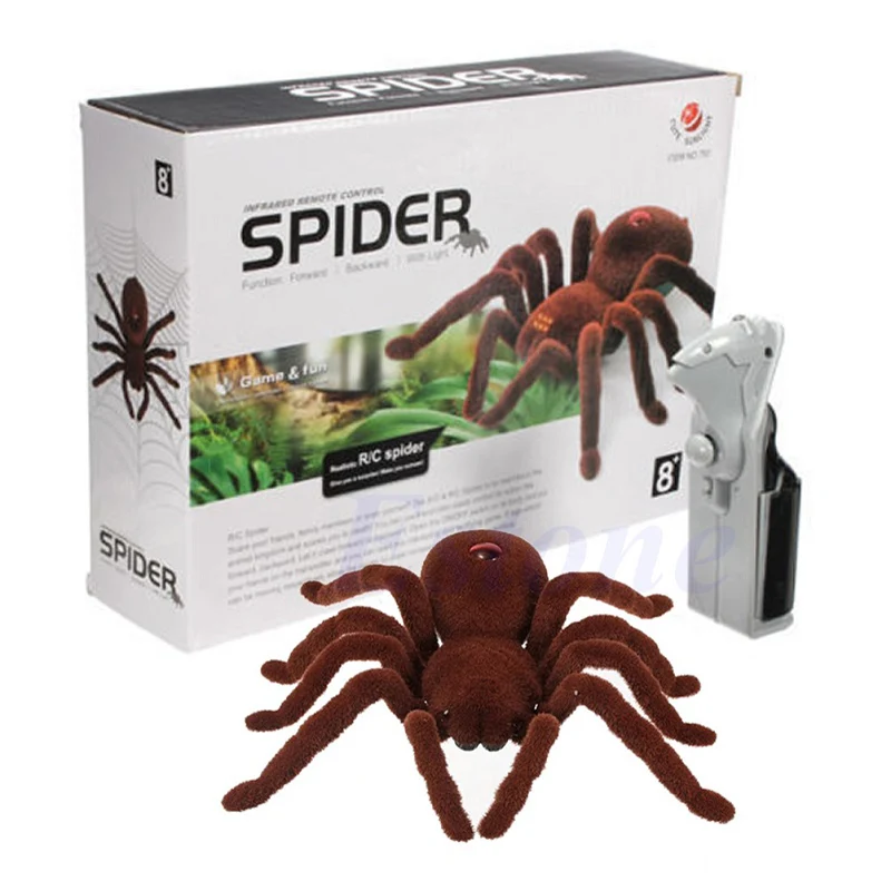 Brand New High Quality Halloween Remote Control 11 2CH Infrared Realistic RC Spider Toy Prank Gift Novelty & Gag Toys