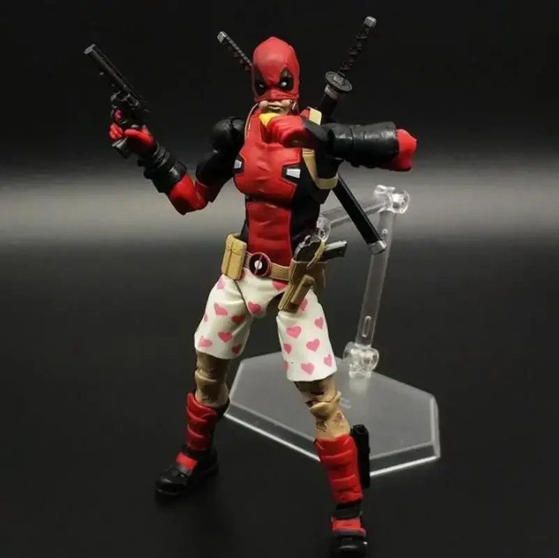 Marvel Avengers Joint Action Figure, Modèle de dessin animé créatif Deadpool, Ornement personnalisé, Jouet pour enfants,、